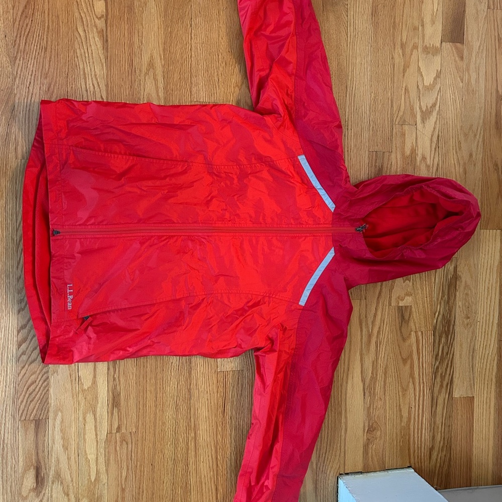 L.L. Bean Bold Red Fleece Jacket